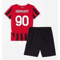 Dres AC Milan Tammy Abraham #90 Domáci pre deti 2024-25 Krátky Rukáv (+ trenírky)